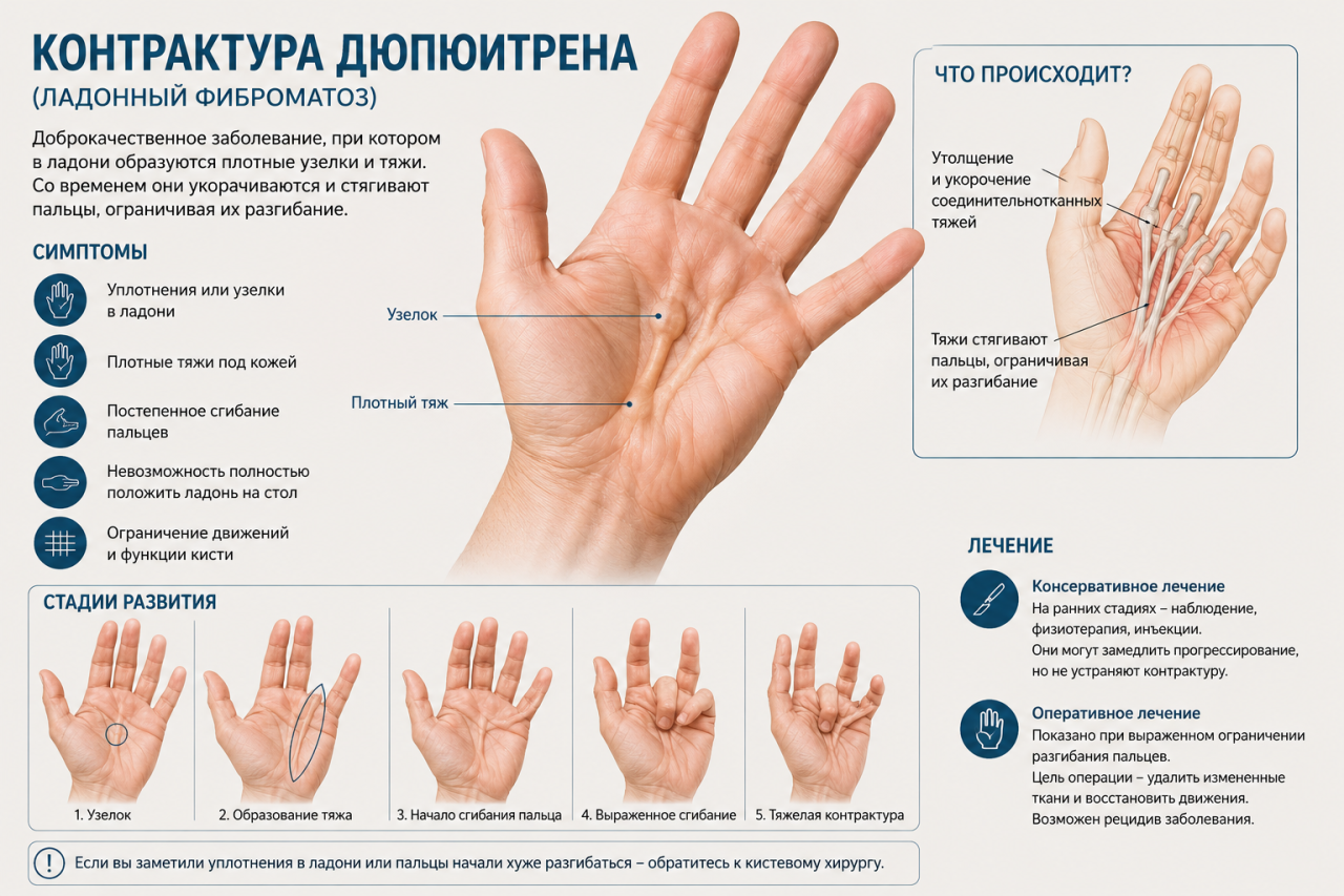 Контрактура Дюпюитрена: